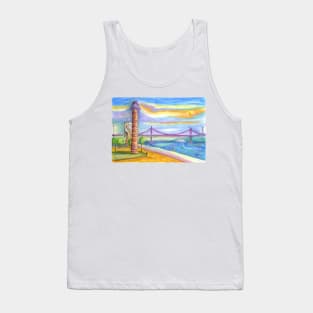 tejo old lighthouse . lisbon Tank Top